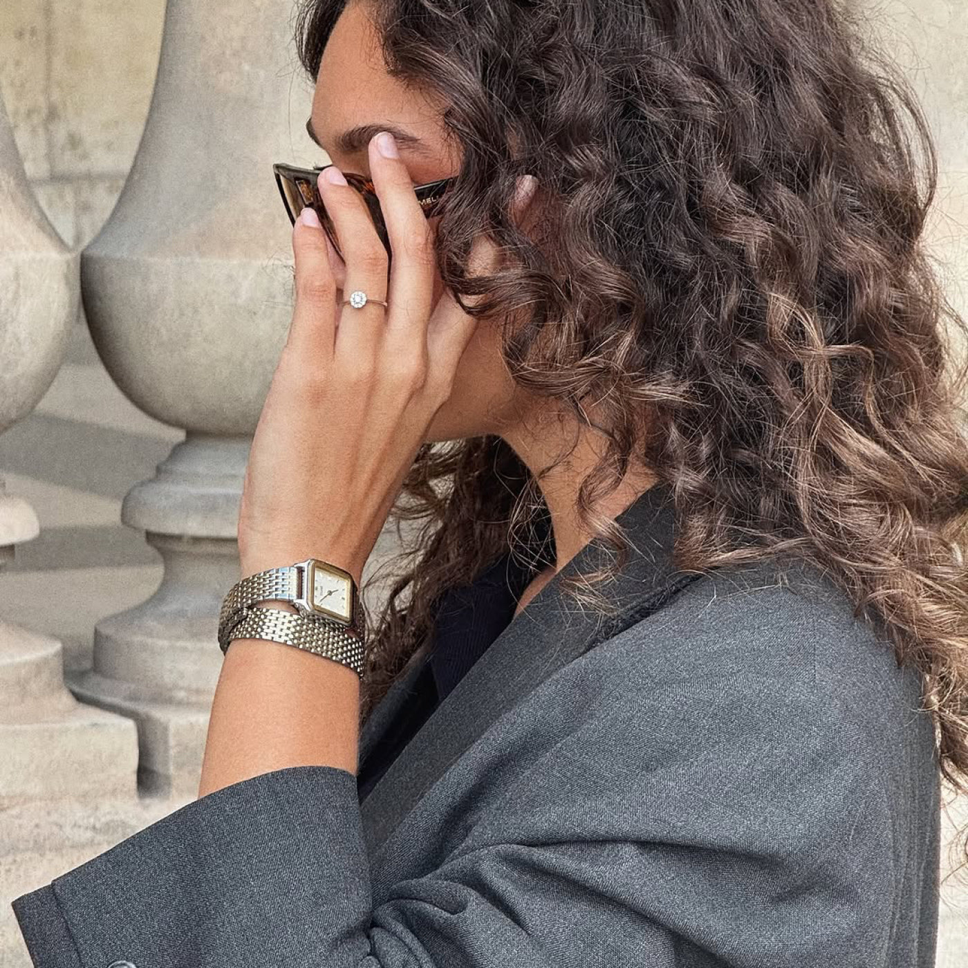 Gracieuse Petite Watch Double Steel, White, Two-tone、mySite、botmansion