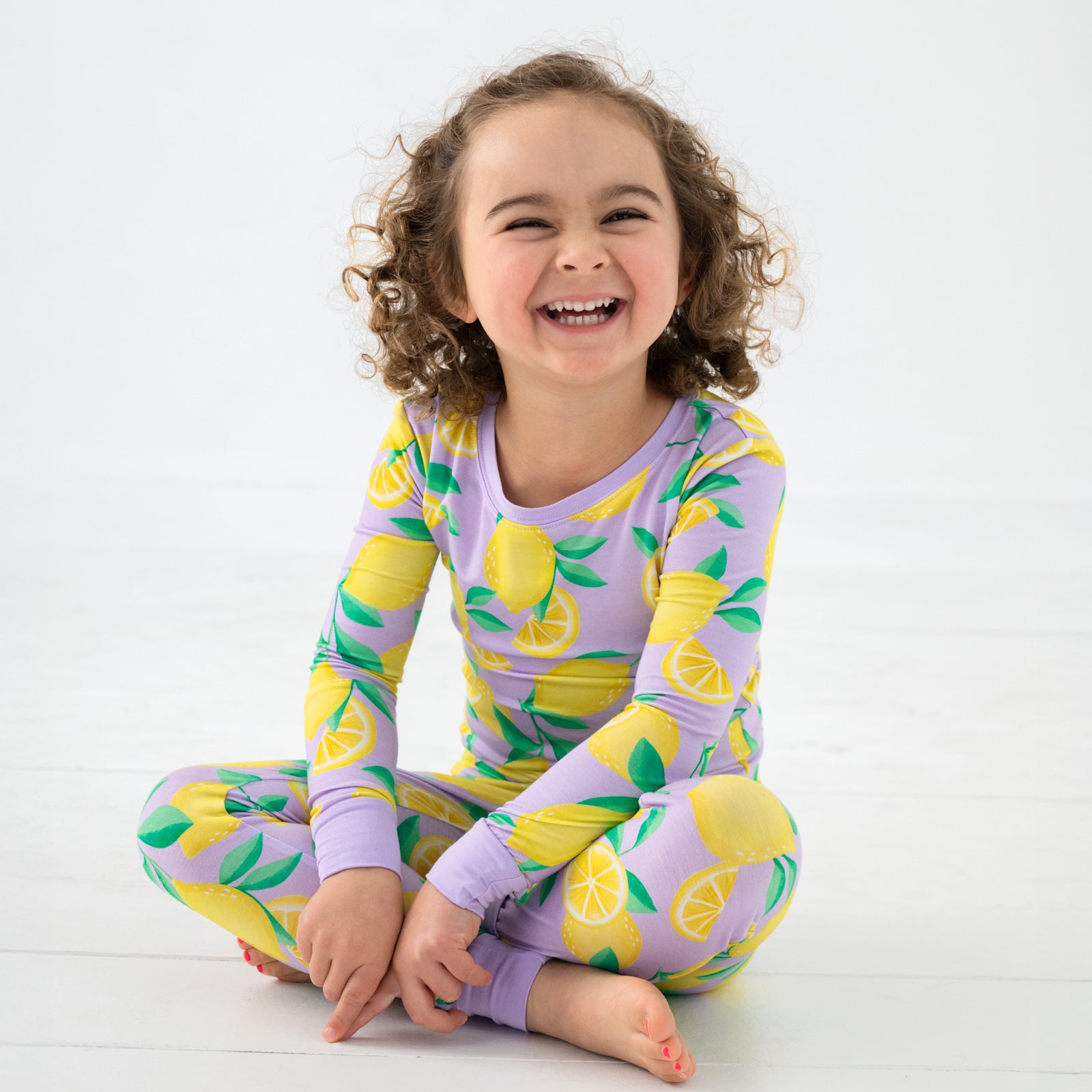  Lavender Sunny Citrus Two-Piece Pajama Set、mySite、layawaytickets