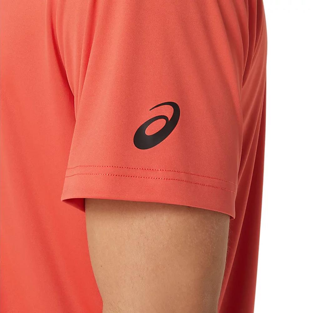 Asics Men's Court Graphic Tee - Red Snapper