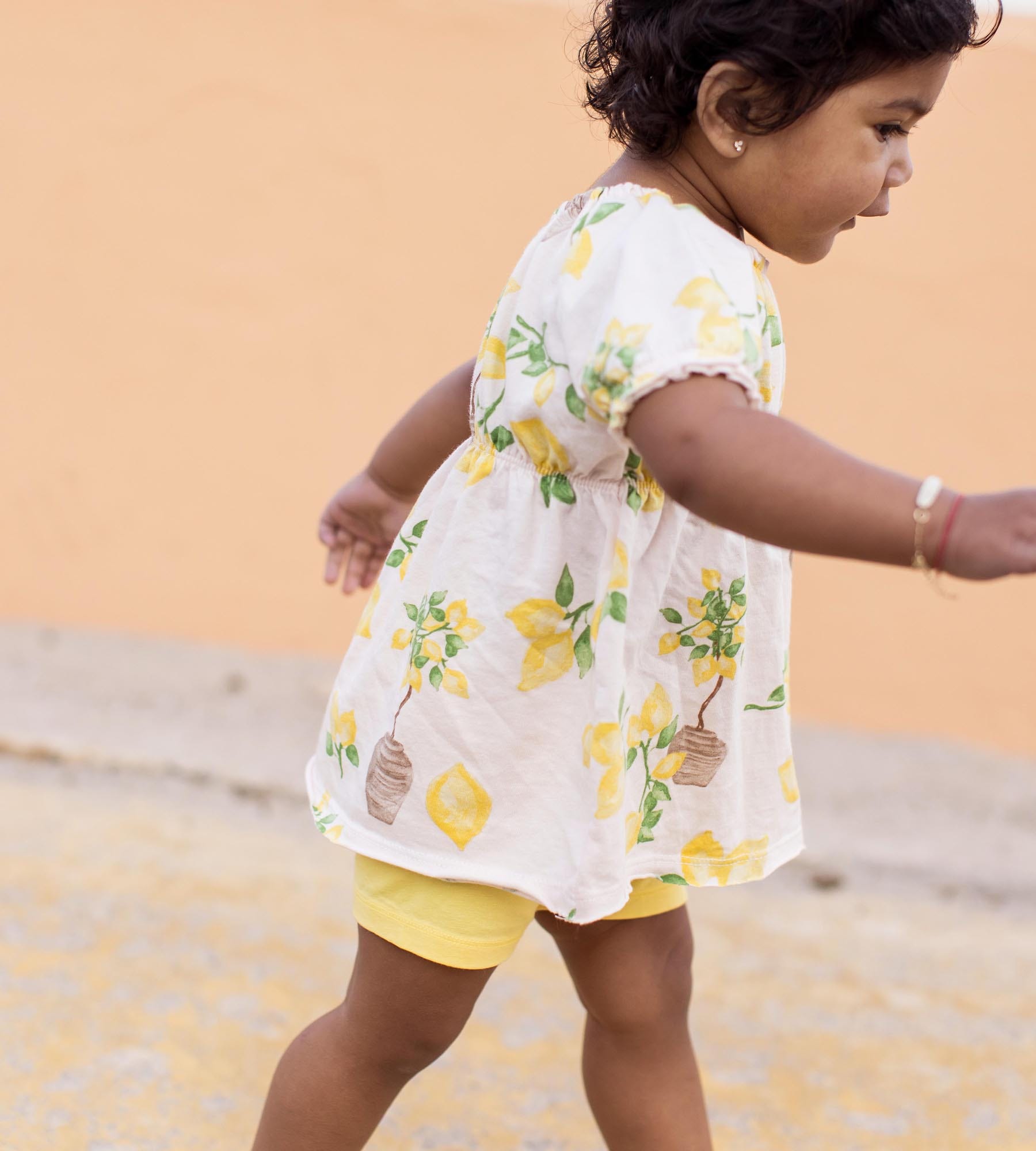  Island Lemons Organic Cotton Girl Top & Shorts Set、mySite、layawaytickets