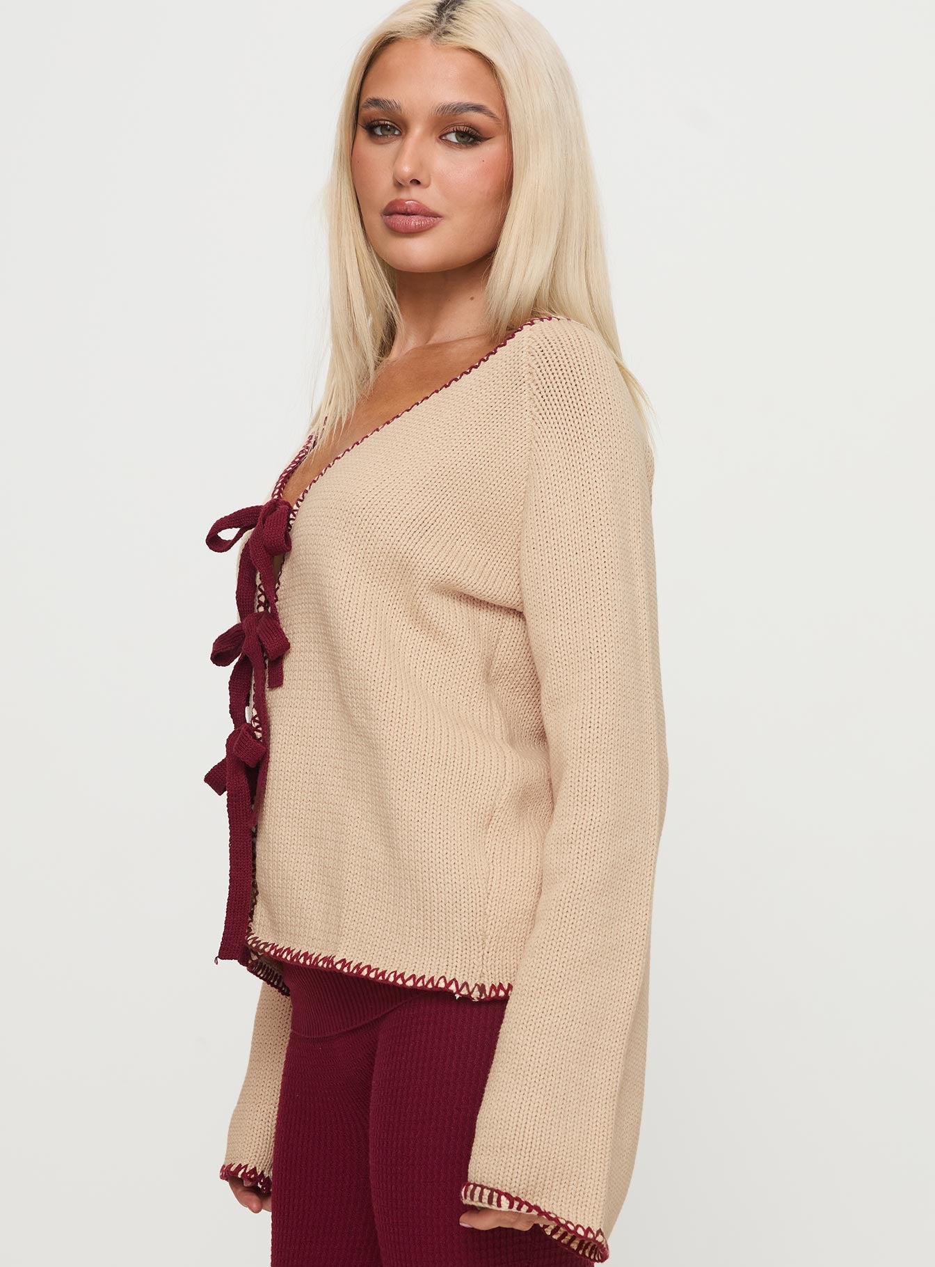 Kiss Goodbye Knit Cardigan Multi、mySite、solidvoid