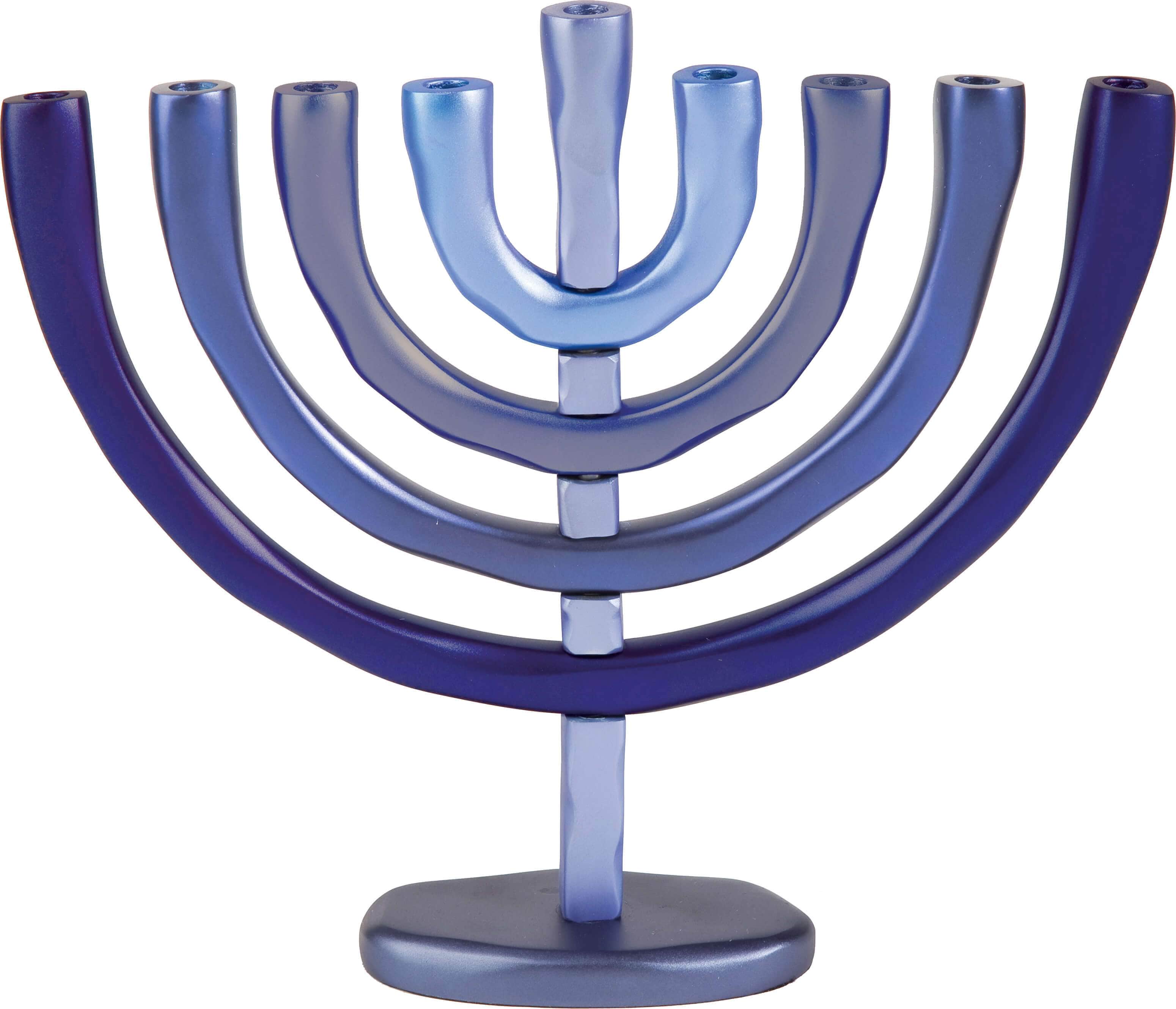 Blue Anodized Branches Menorah by Yair Emanuel、mySite、topwebapps