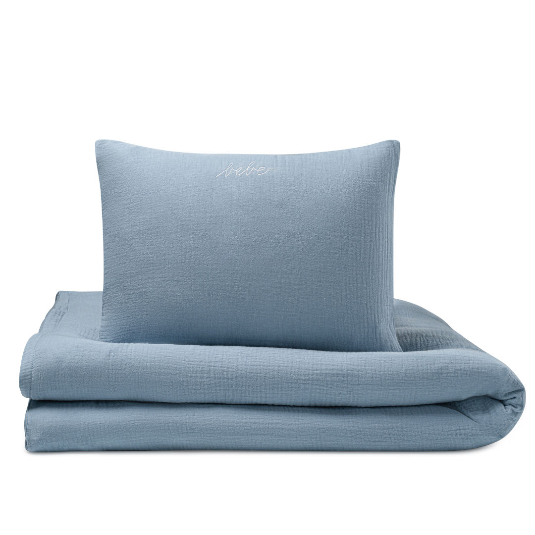  DH Gauze Blue Crib Duvet - Bebe、mySite、elrpsem3k