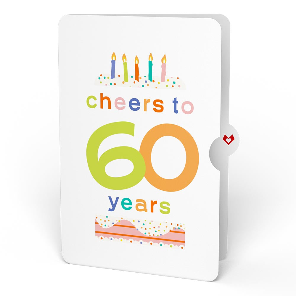 Confetti Cake 60th Birthday Pop-Up Card and Sentiment Set、mySite、solidvoid