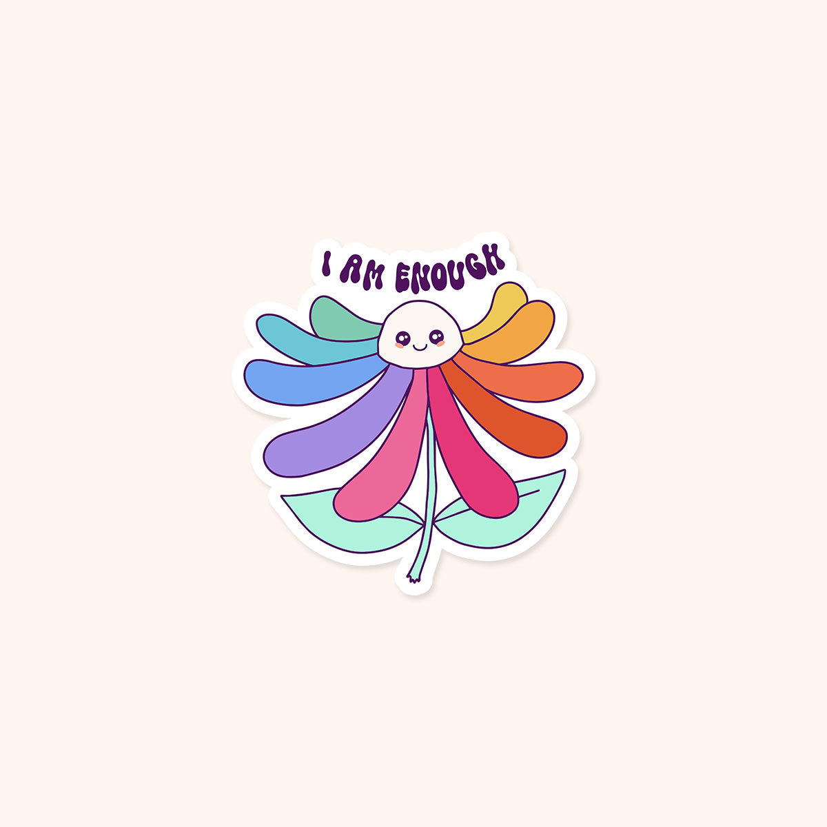  I am Enough Vinyl Sticker、mySite、ghnorth