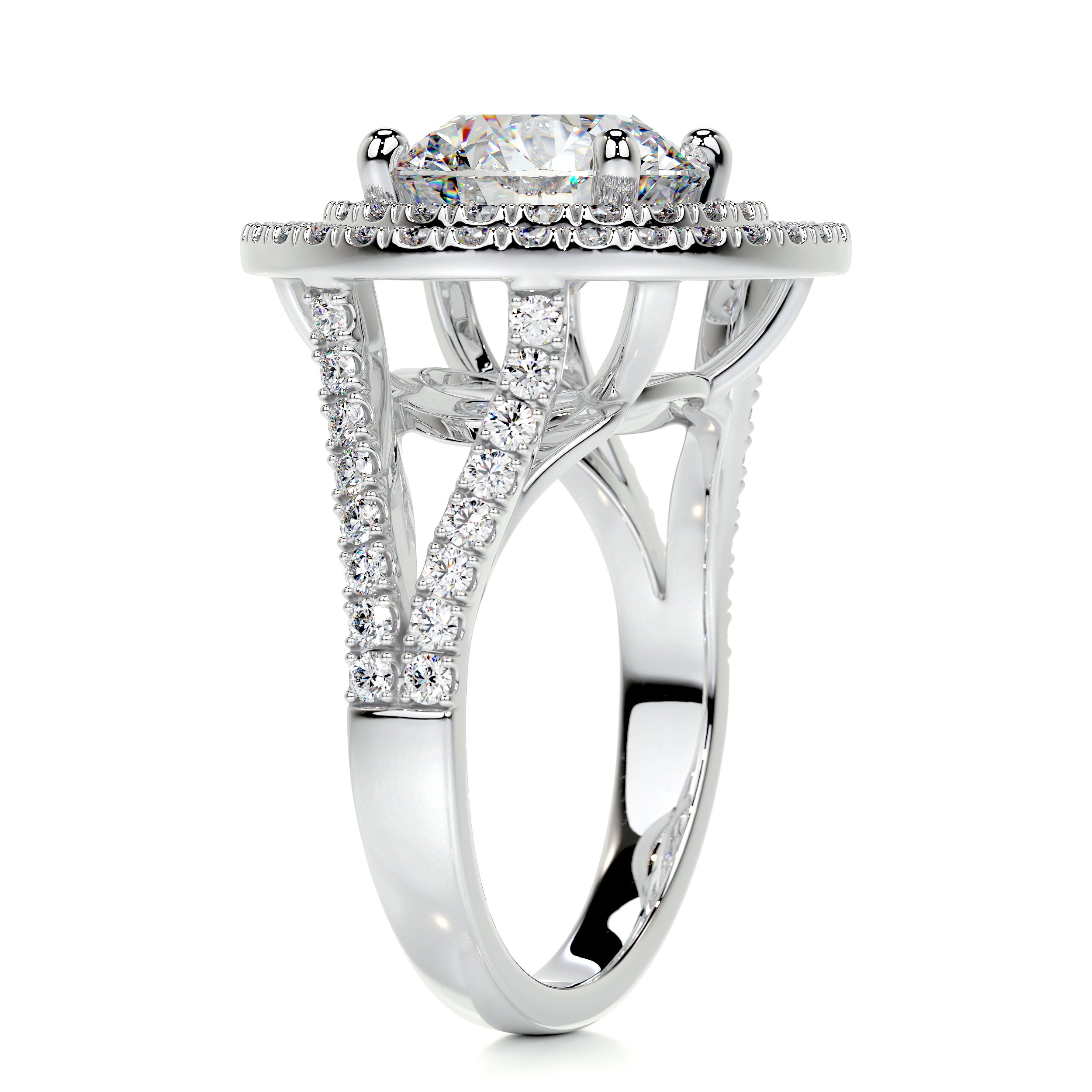 Naomi Moissanite & Diamond Ring -Platinum、mySite、hinf8tx79
