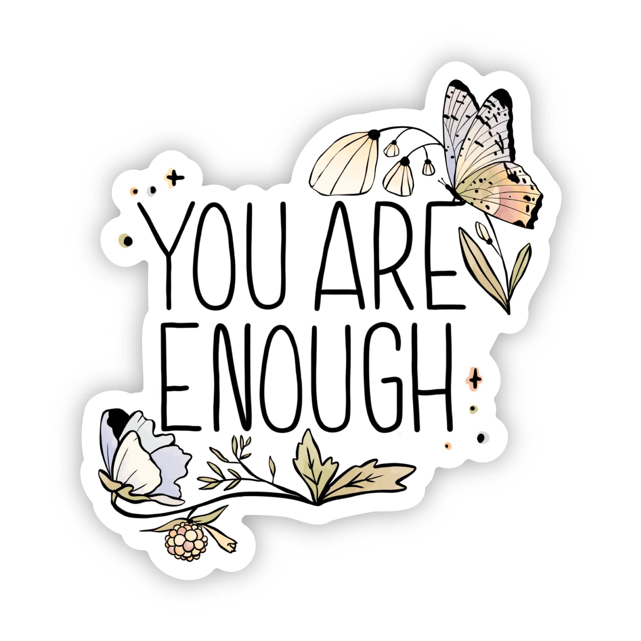  You are enough butterfly sticker、mySite、ghnorth