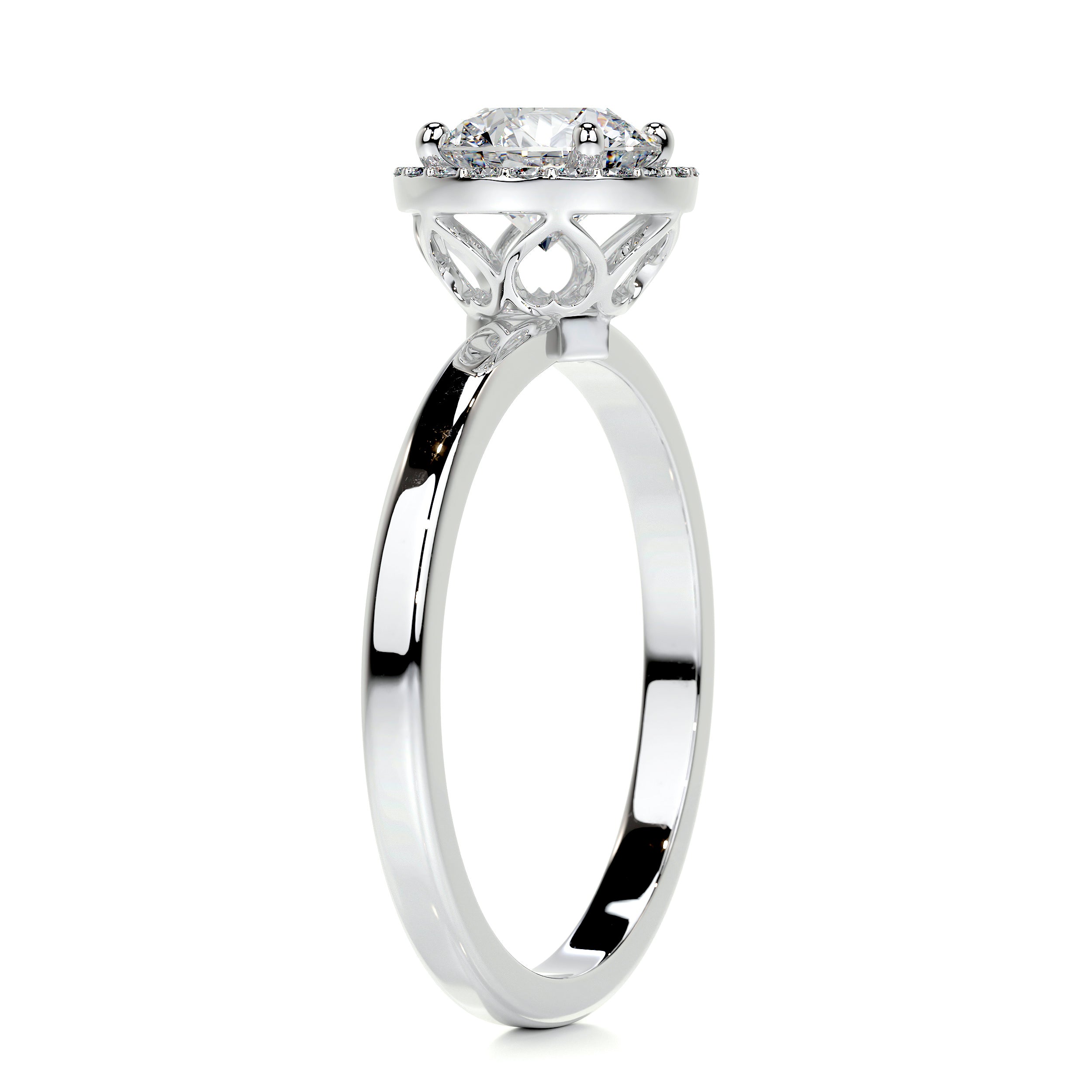Anne Moissanite & Diamond Ring -Platinum、mySite、hinf8tx79