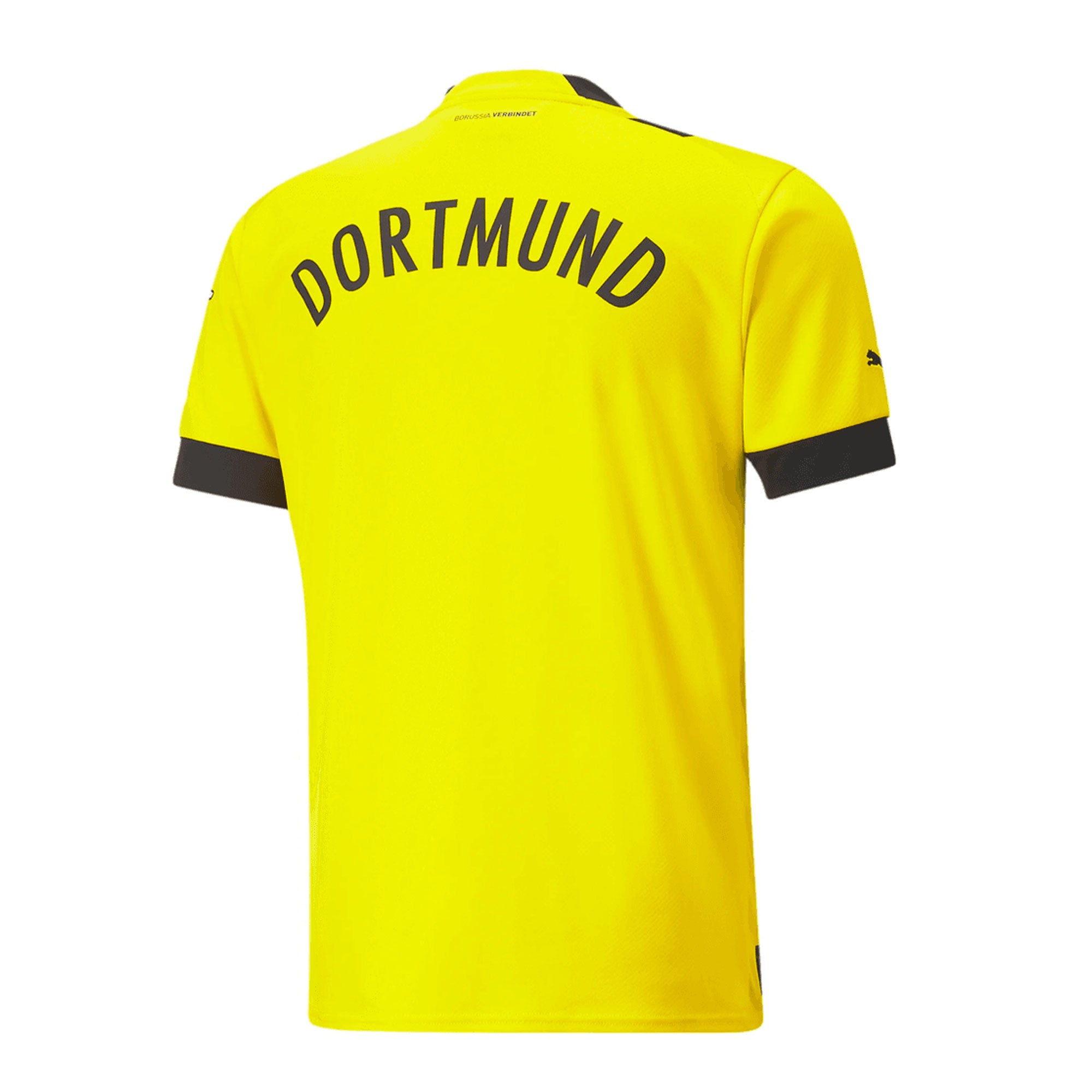 PUMA Men's Borussia Dortmund 2022/23 Home Jersey Cyber Yellow/Black、mySite、noshort