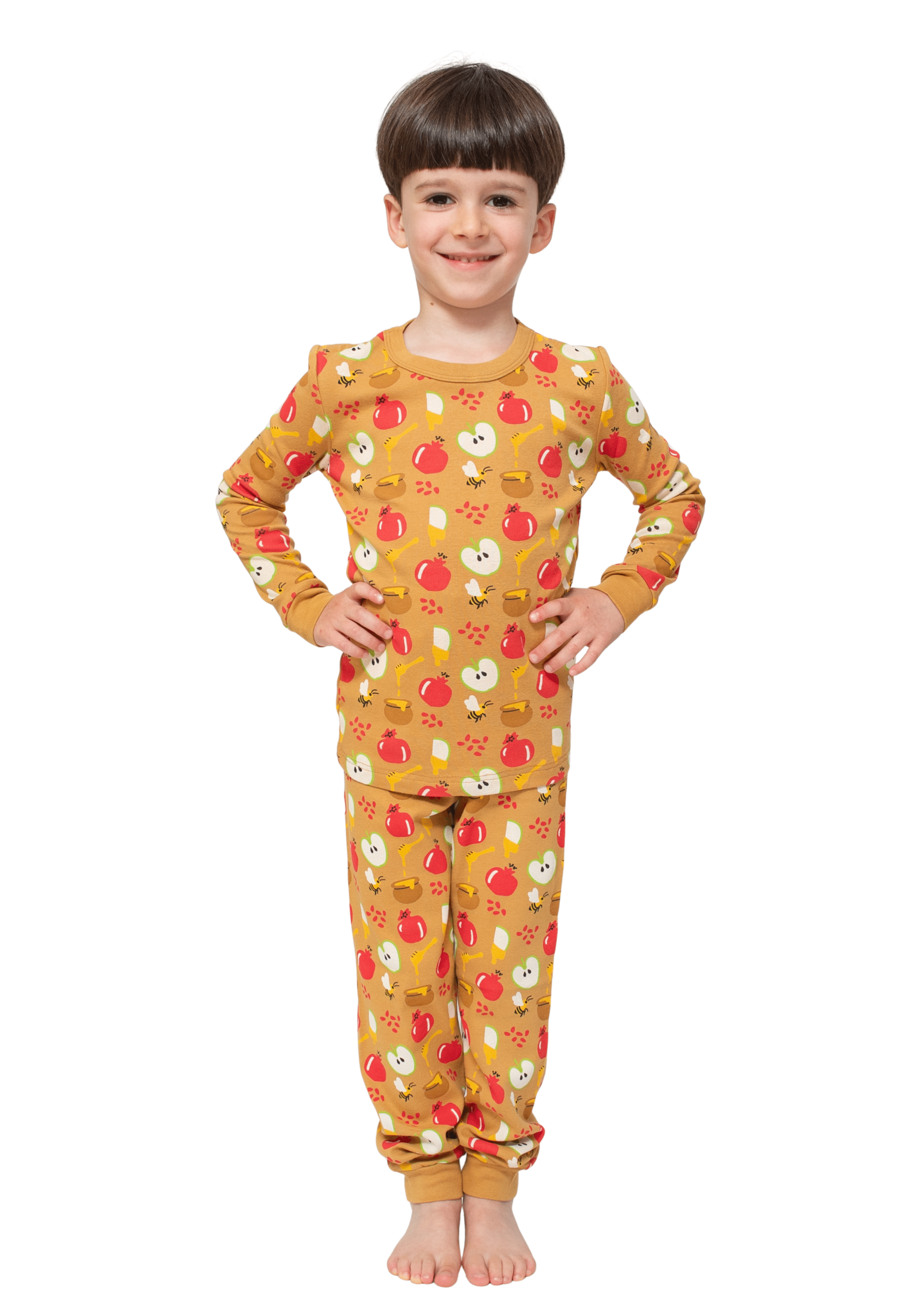 Kids Rosh Hashanah Apples & Honey Pajamas - (Unisex Sizes 2T - 12)、mySite、topwebapps