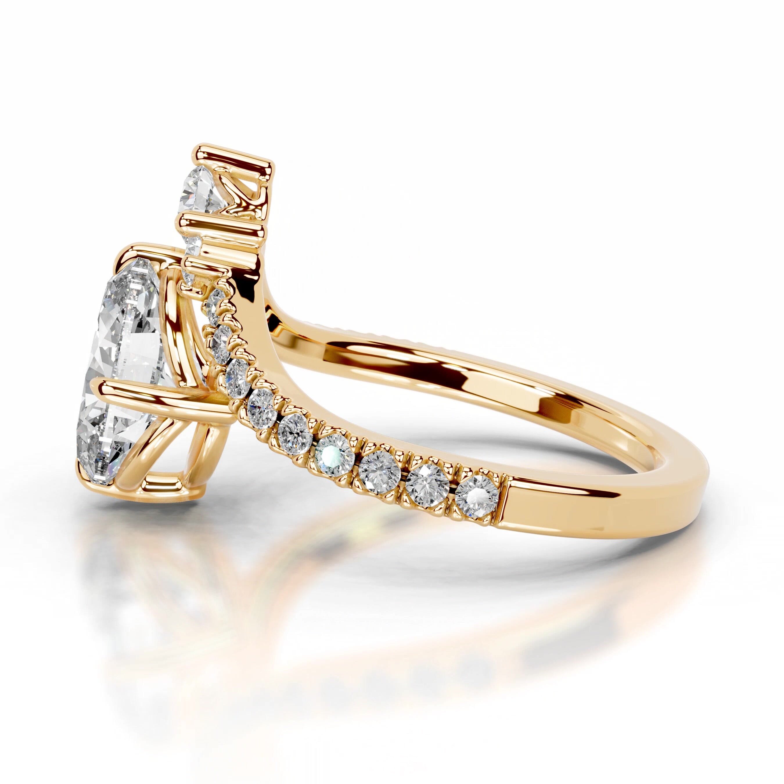 Thea Lab Grown Diamond Ring - 18K Yellow Gold、mySite、hinf8tx79