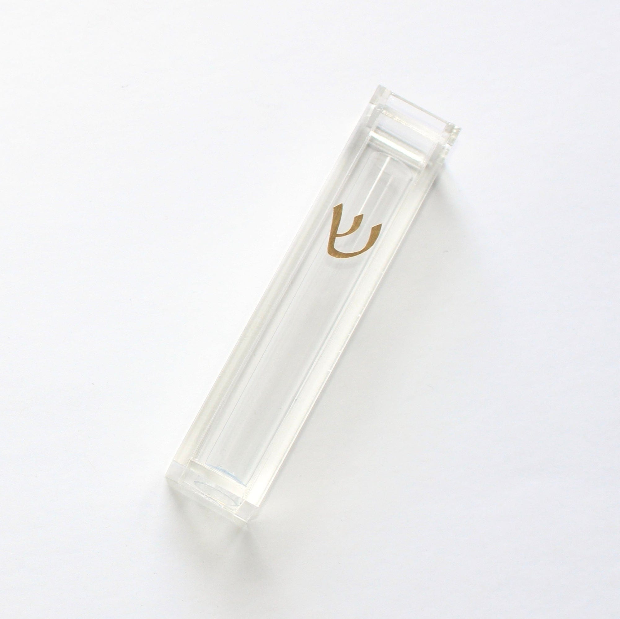 Simple Fill-Your-Own Wedding Shards Mezuzah - Gold、mySite、topwebapps