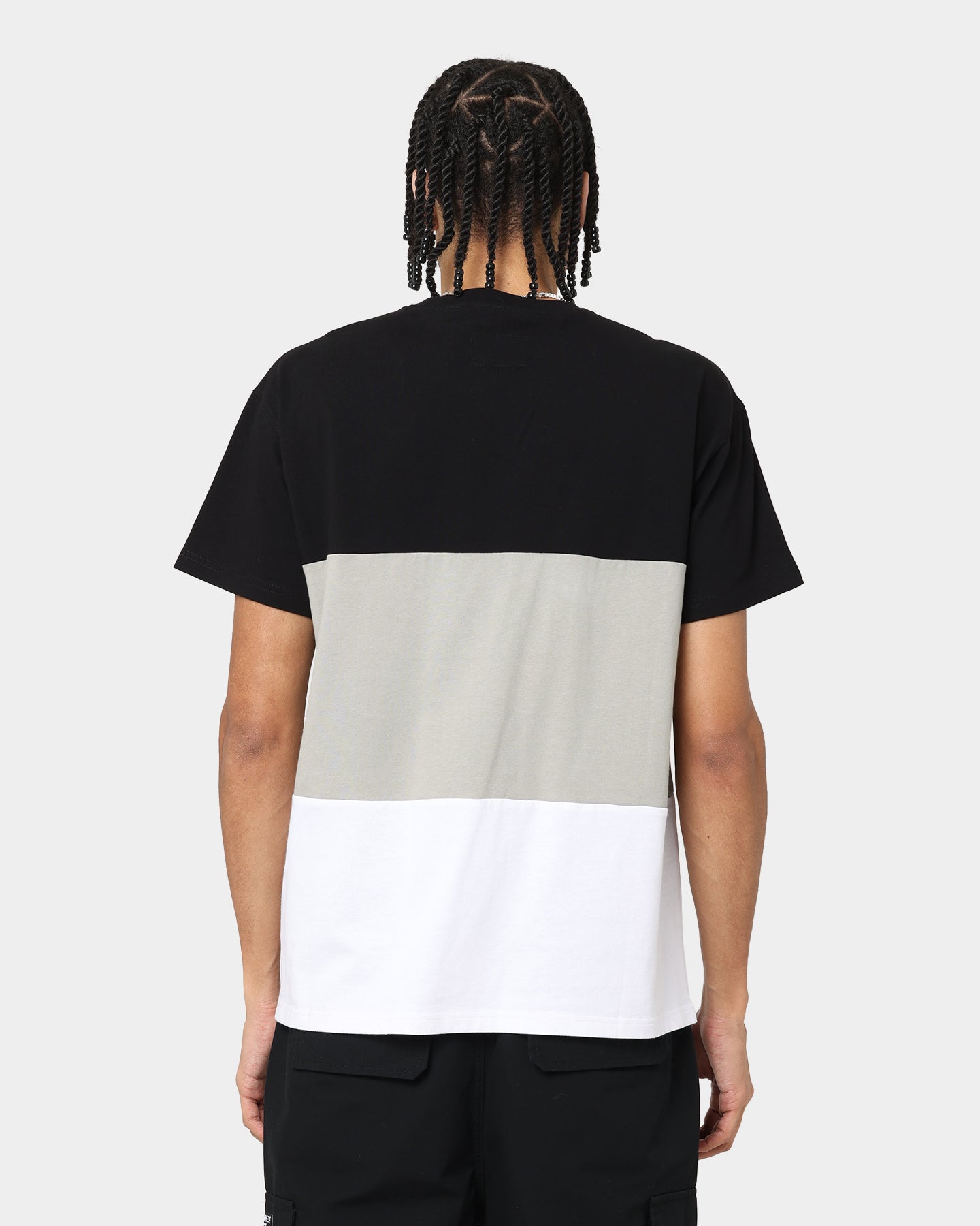 Grand Scheme Colour Block T-Shirt Black/White/Grey、mySite、zt4zffjzw