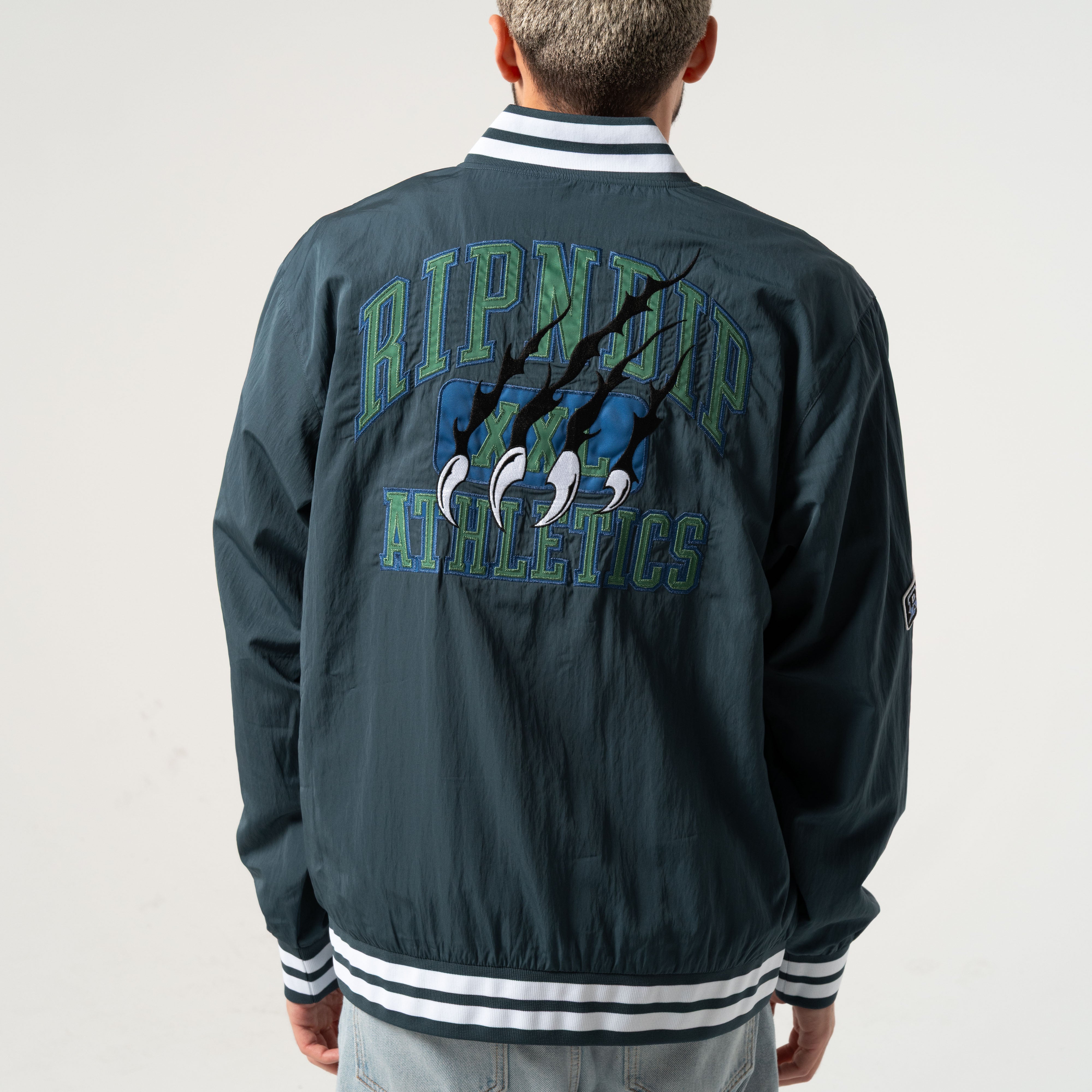  Ripndip Athletics Stadium Jacket (Navy)、mySite、merchandisen