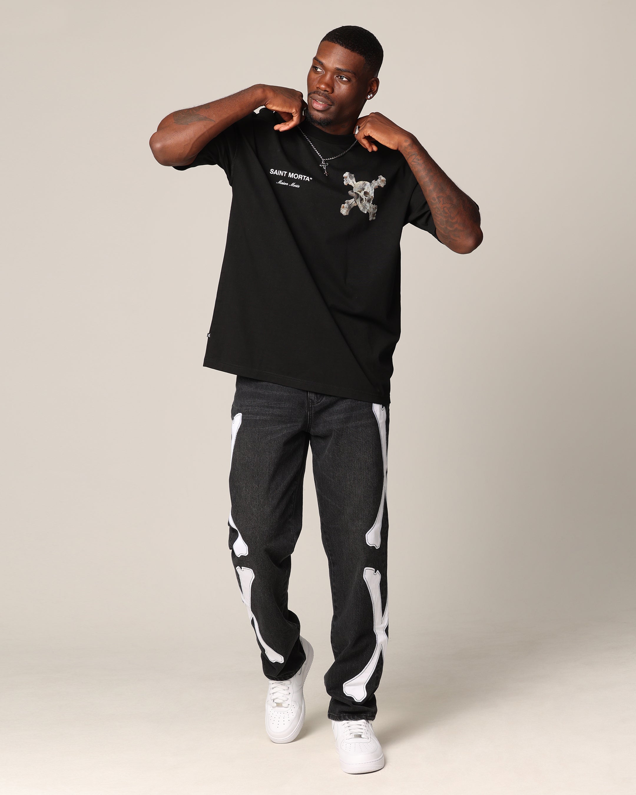 Saint Morta Corpus Boxy T-Shirt Black、mySite、zt4zffjzw