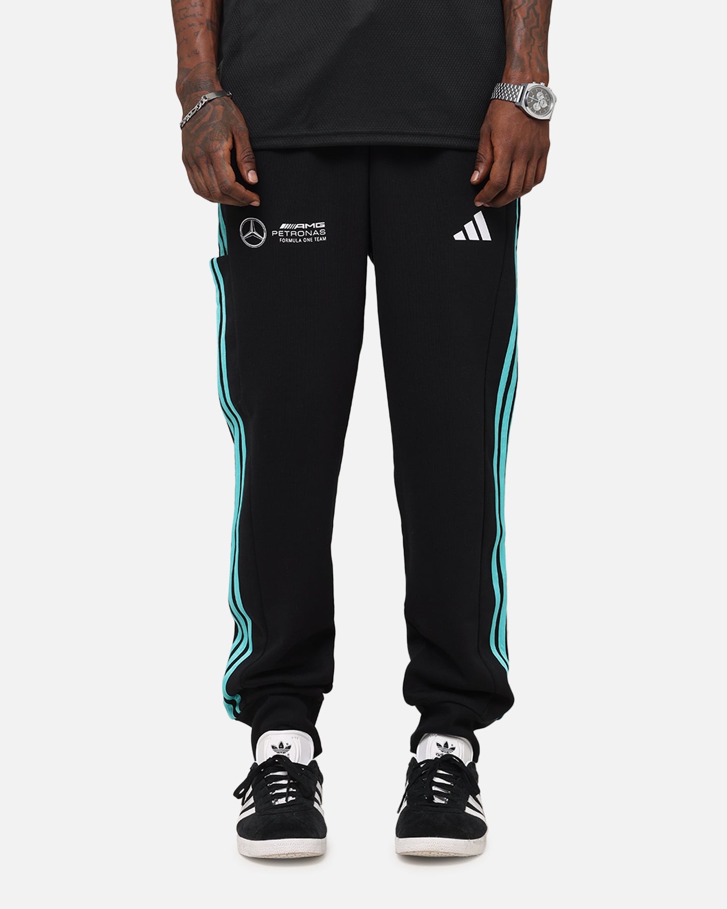 adidas x Mercedes-AMG PETRONAS Formula One F1 DNA Joggers Black/White、mySite、zt4zffjzw