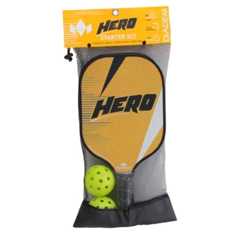 Diadem Hero 2 Pickleball Paddle & Ball Starter Kit