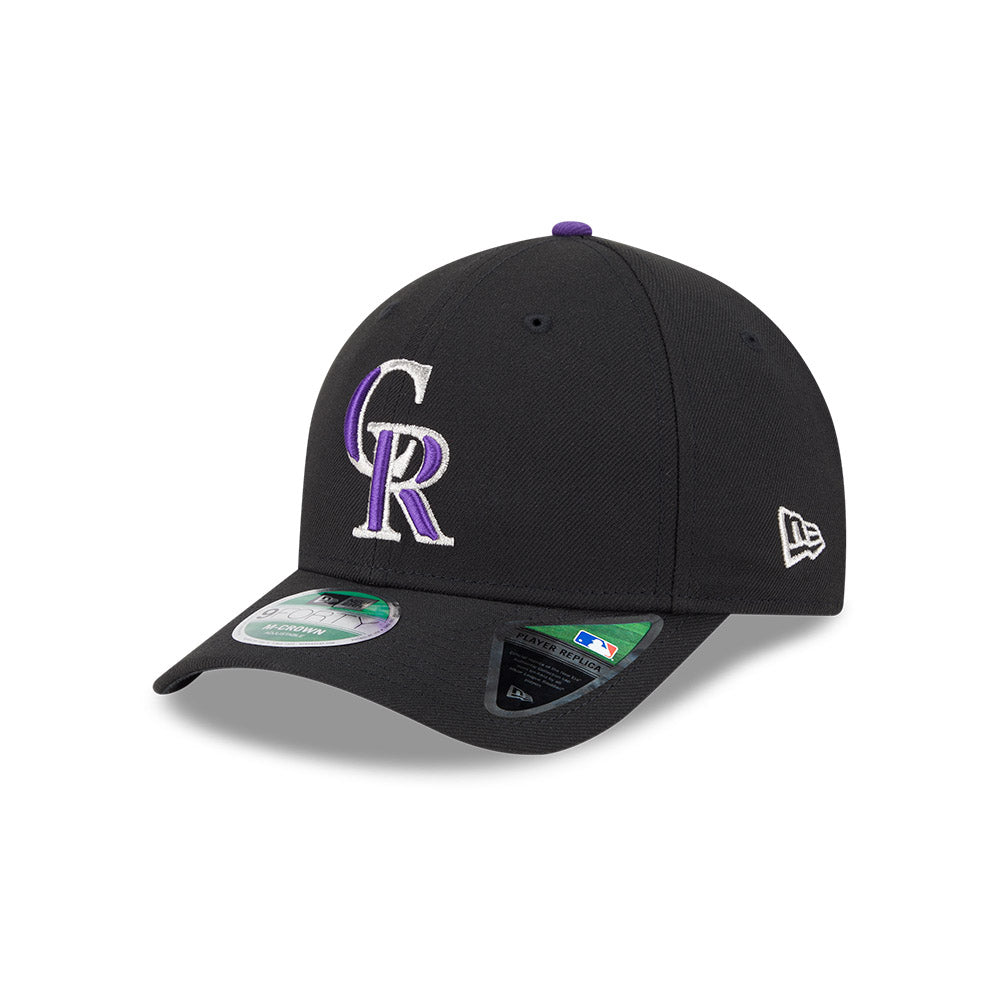 Colorado Rockies New Era 9FORTY Black M-Crown Player Replica Adjustable Hat、mySite、vikingsvslions
