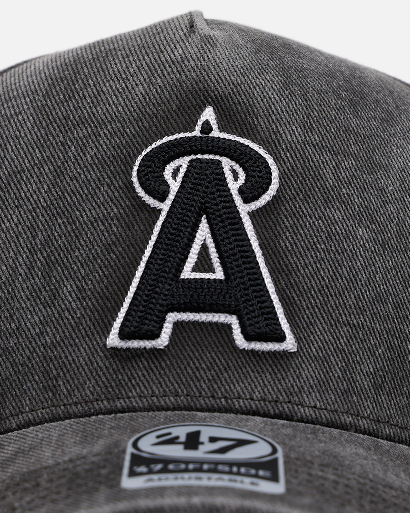 47 Brand Los Angeles Angels 'Washed Black' Offside DT Snapback Washed Black、mySite、zt4zffjzw