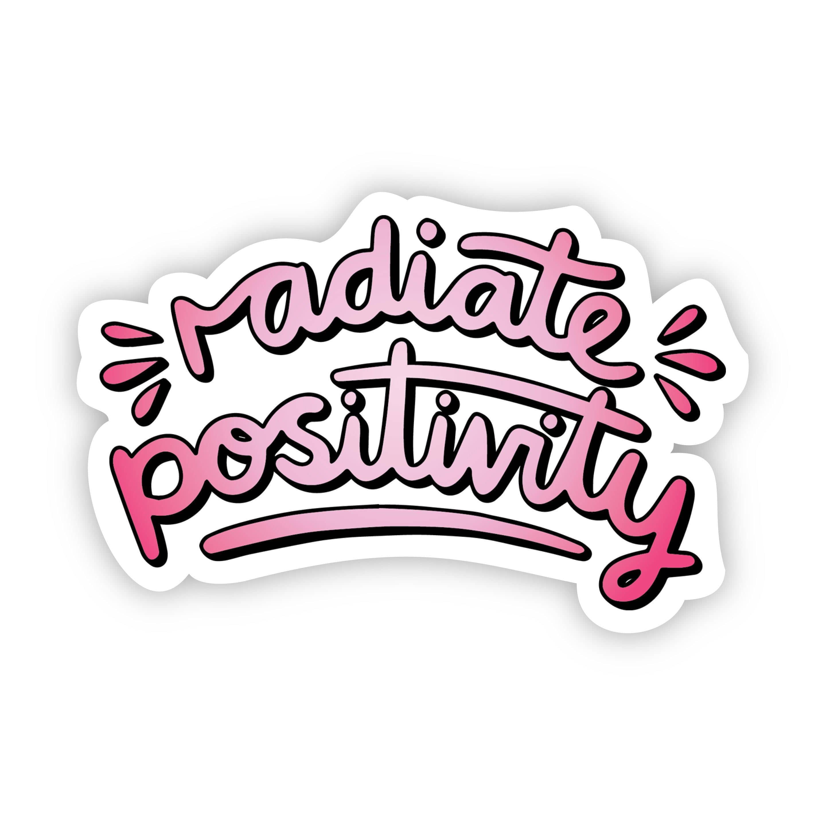  Radiate Positivity Pink Aesthetic Sticker、mySite、elrpsem3k
