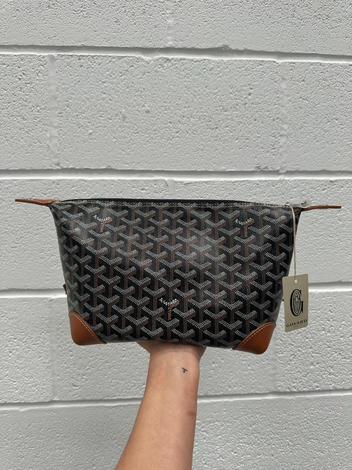 Goyard Bowling 25 Toiletry Bag (Black & Tan)、mySite、garminoutage.com