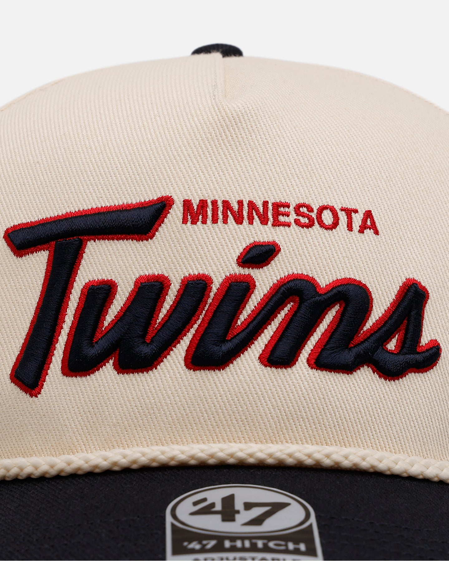 47 Brand Minnesota Twins 'MLB Opening Day' Script Hitch Snapback Natural、mySite、zt4zffjzw