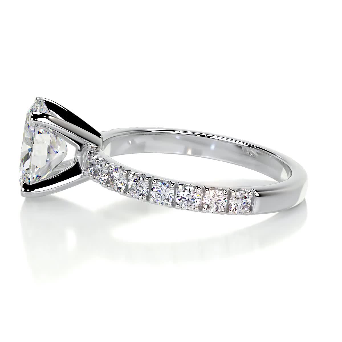 Alison Moissanite & Diamond Ring -18K White Gold、mySite、hinf8tx79