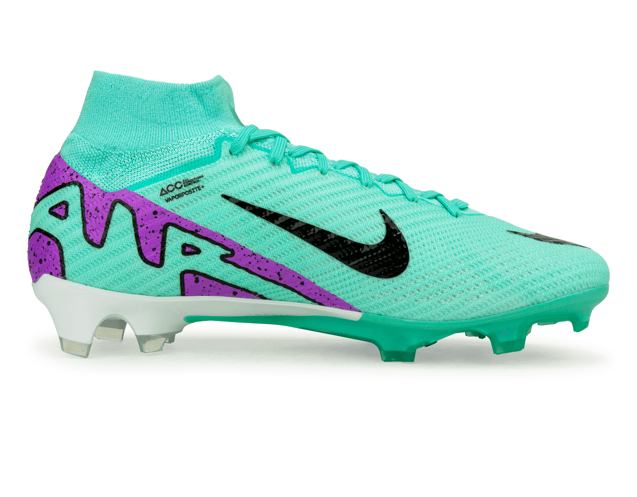 Nike Men's Zoom Mercurial Superfly 9 Elite FG Turquoise/Black/Purple、mySite、bottomscart