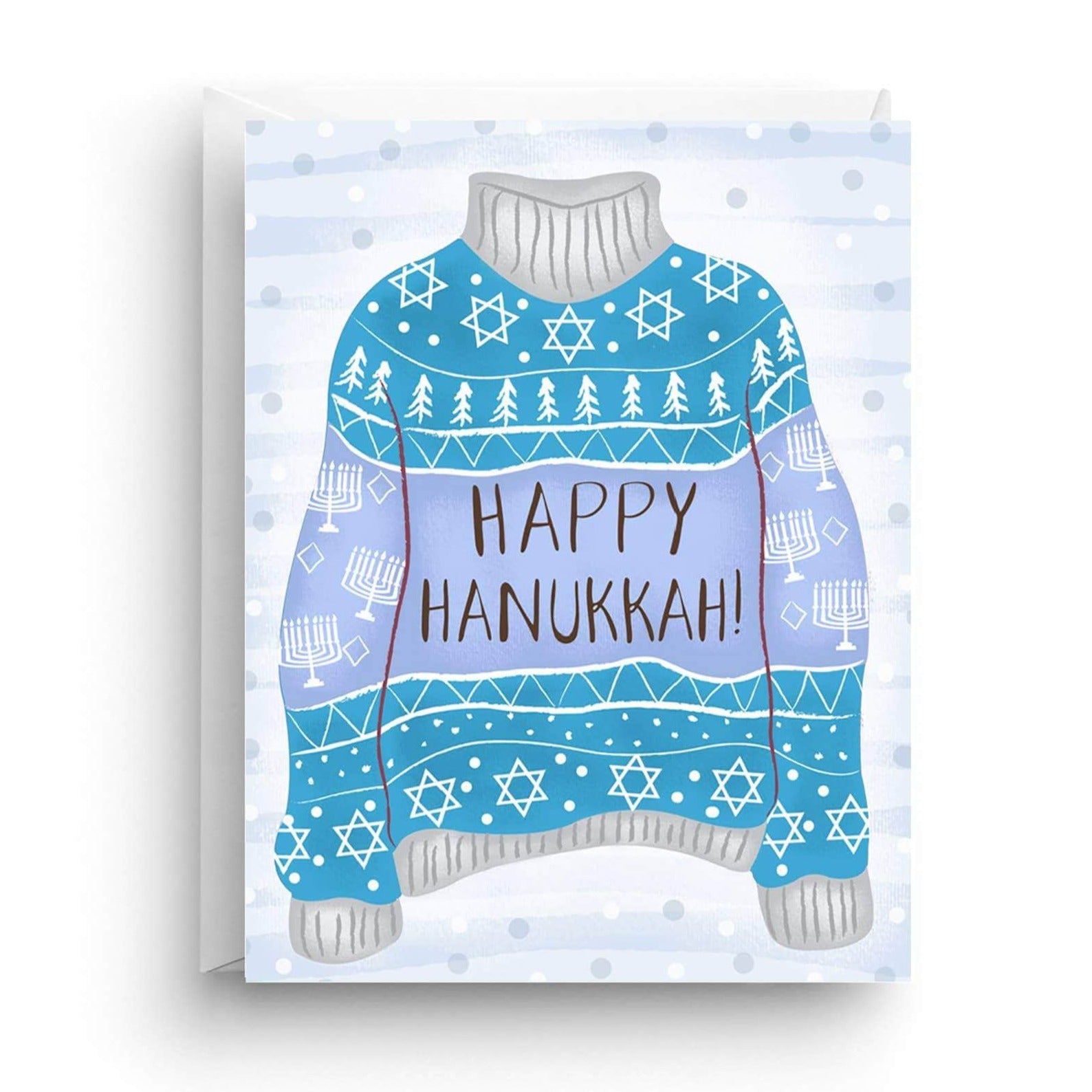Happy Hanukkah Ugly Sweater Greeting Cards, Box of 6、mySite、topwebapps
