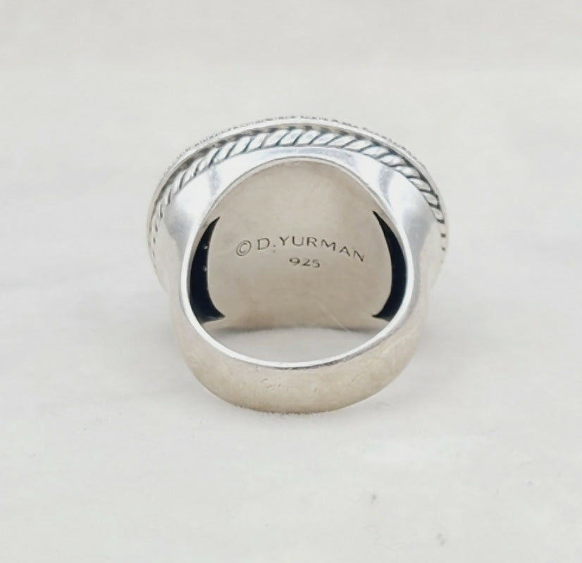 David Yurman Large Midnight Melange Ring 鈥?Moon Quartz、mySite、hinf8tx79