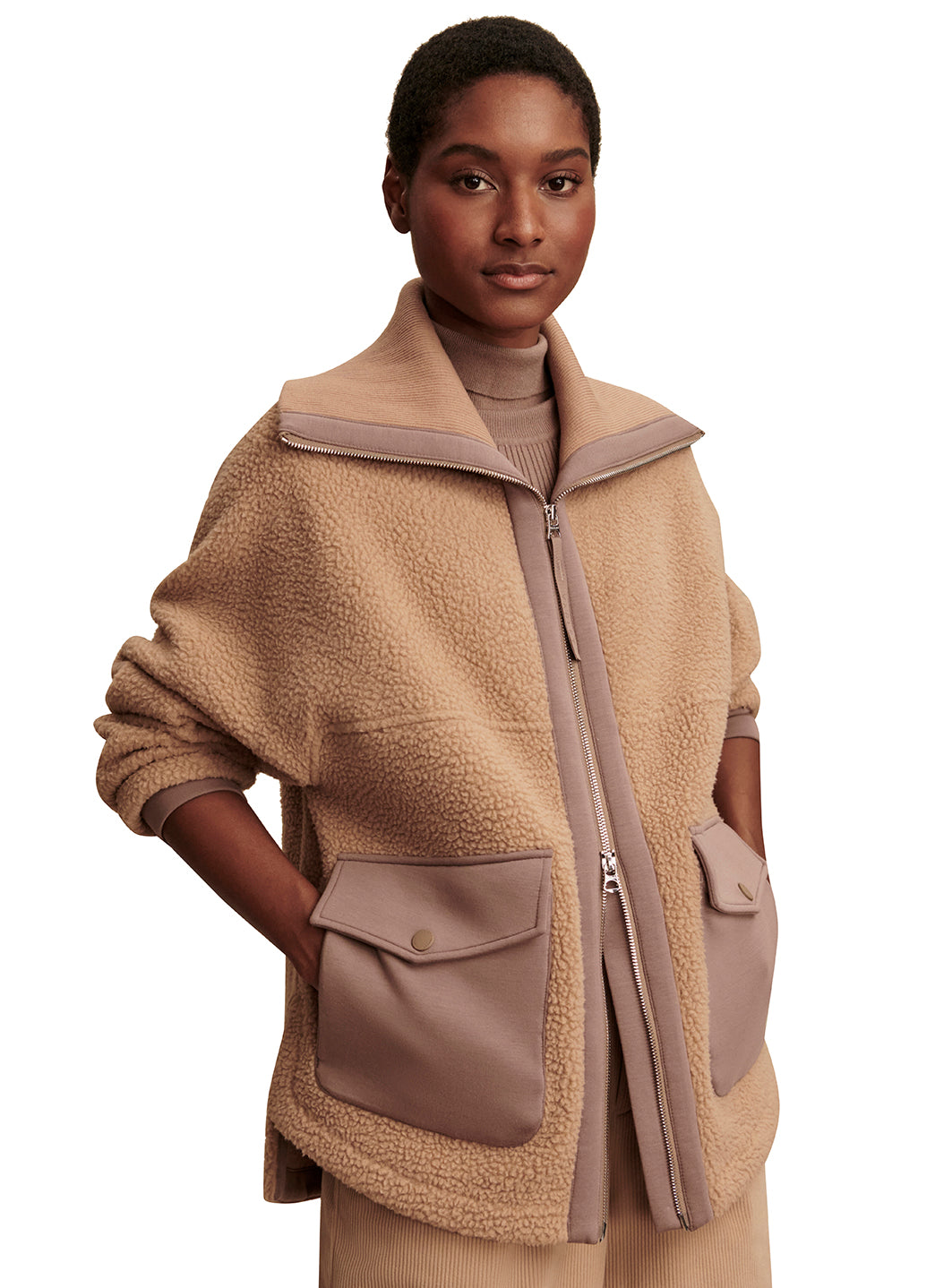 Varley Eleanor Patch Pocket Fleece Jacket、mySite、noshort