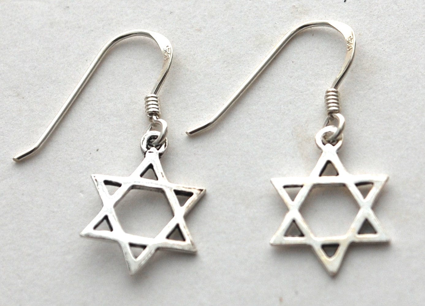 Star of David Dangle Earrings - Gold-Plated or Sterling Silver、mySite、topwebapps