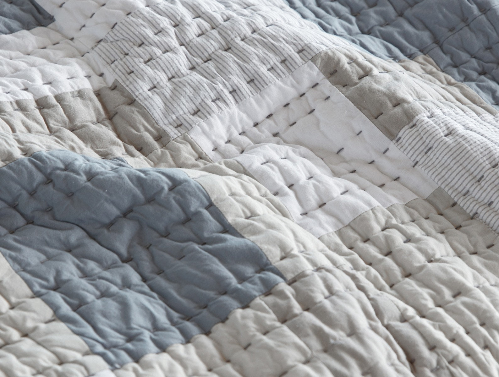  Seascape Patchwork Organic Quilt - Renewed、mySite、sugarbowlscore