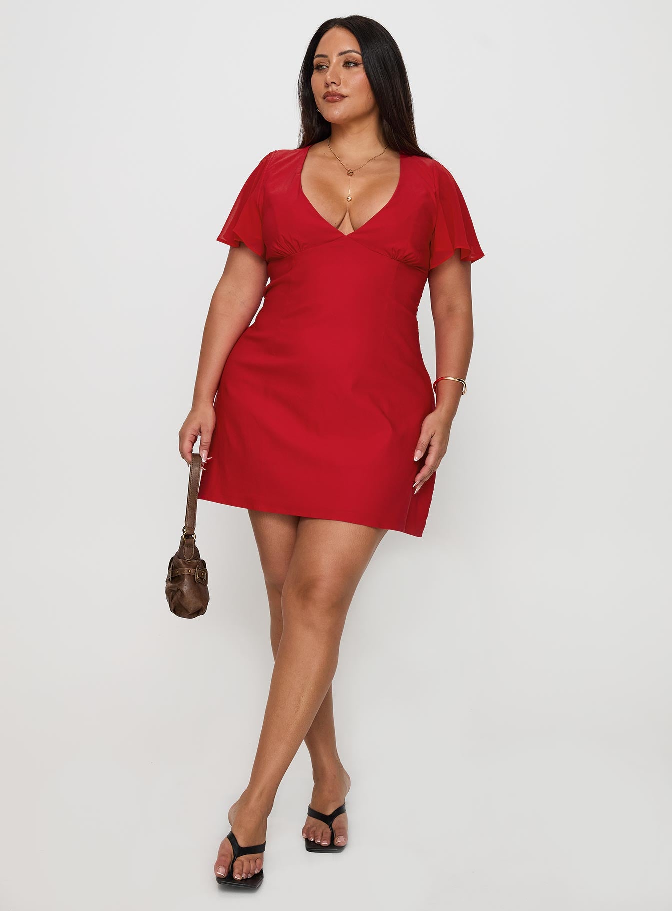 Florie Corset Mini Dress Red Curve、mySite、solidvoid