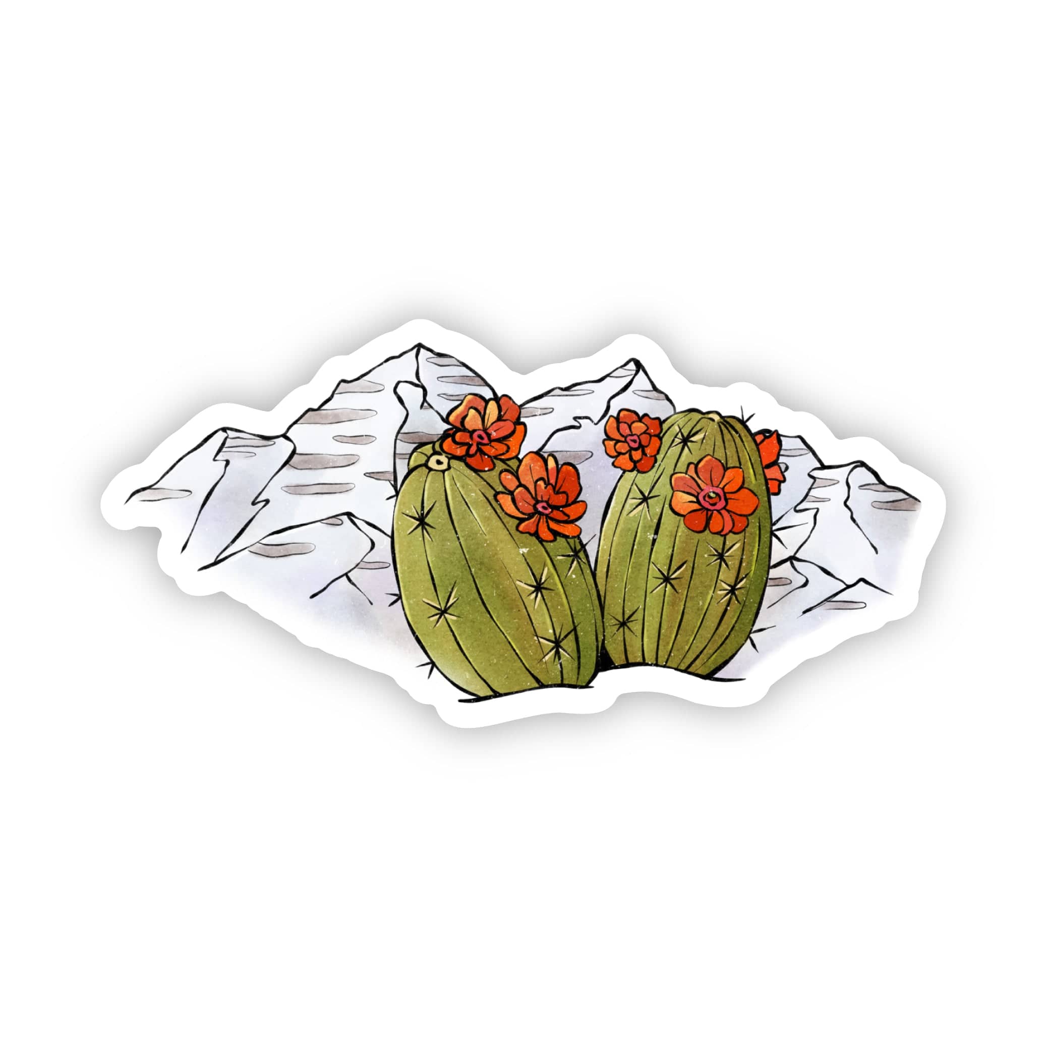  Colorado Rocky Mountains Cactus Sticker、mySite、ghnorth