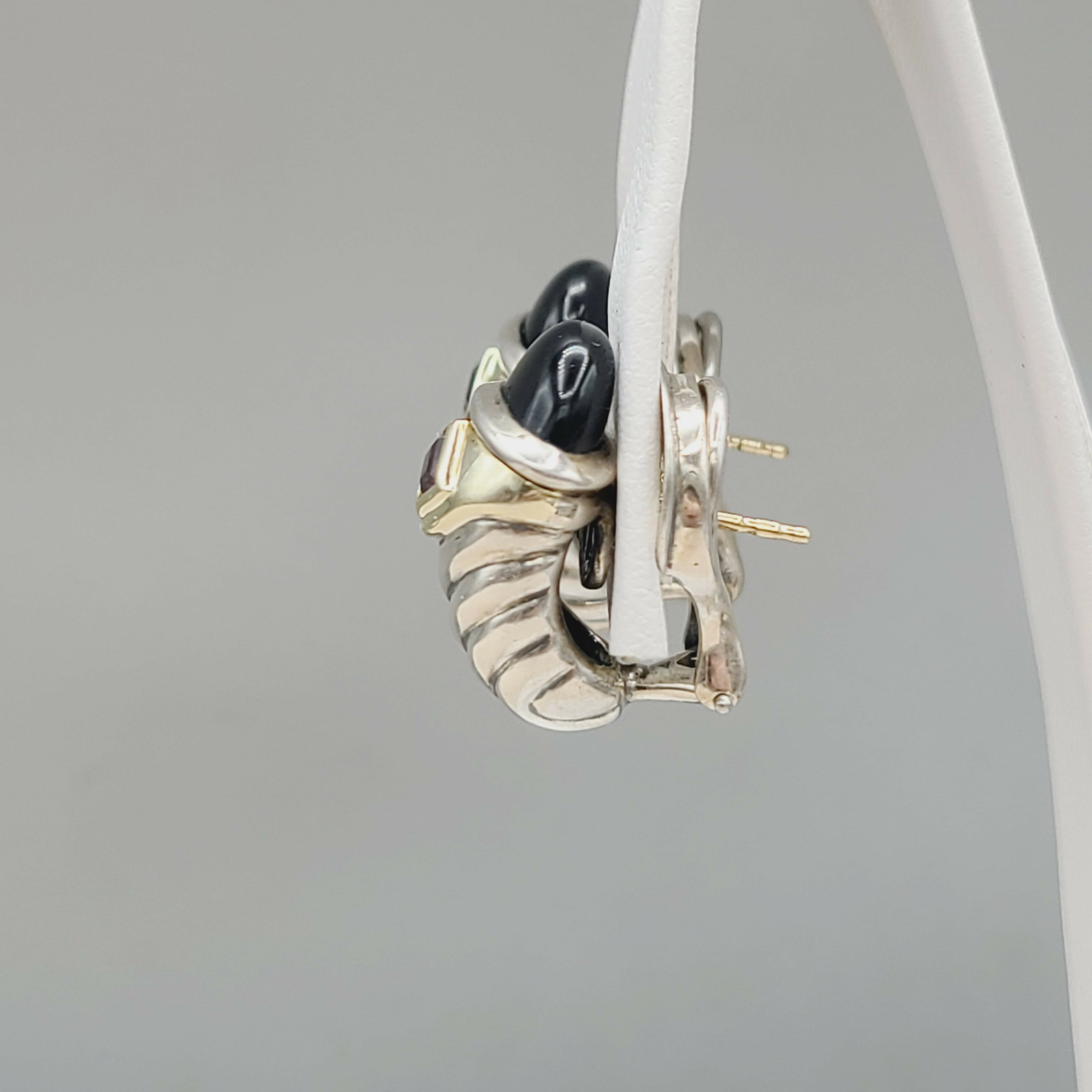 David Yurman Renaissance Earrings Onyx & Pink Tourmaline、mySite、hinf8tx79