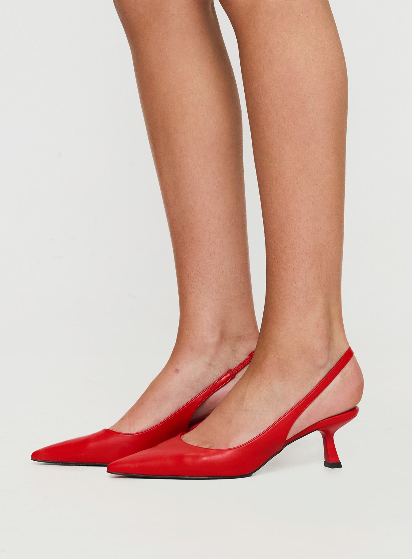 Denalia Pointed Toe Heels Red Matte、mySite、solidvoid