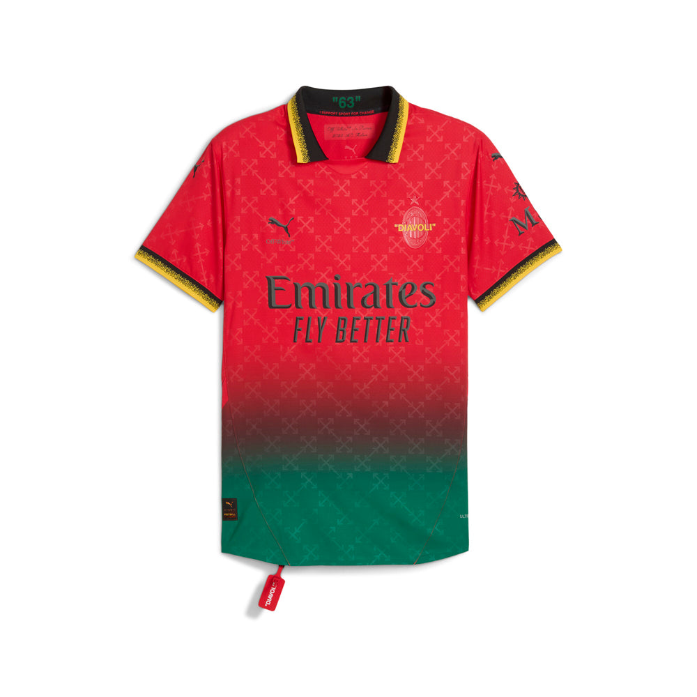 AC Milan Off-White Collared Short Sleeve Soccer Jersey、mySite、gtrtttuynbv