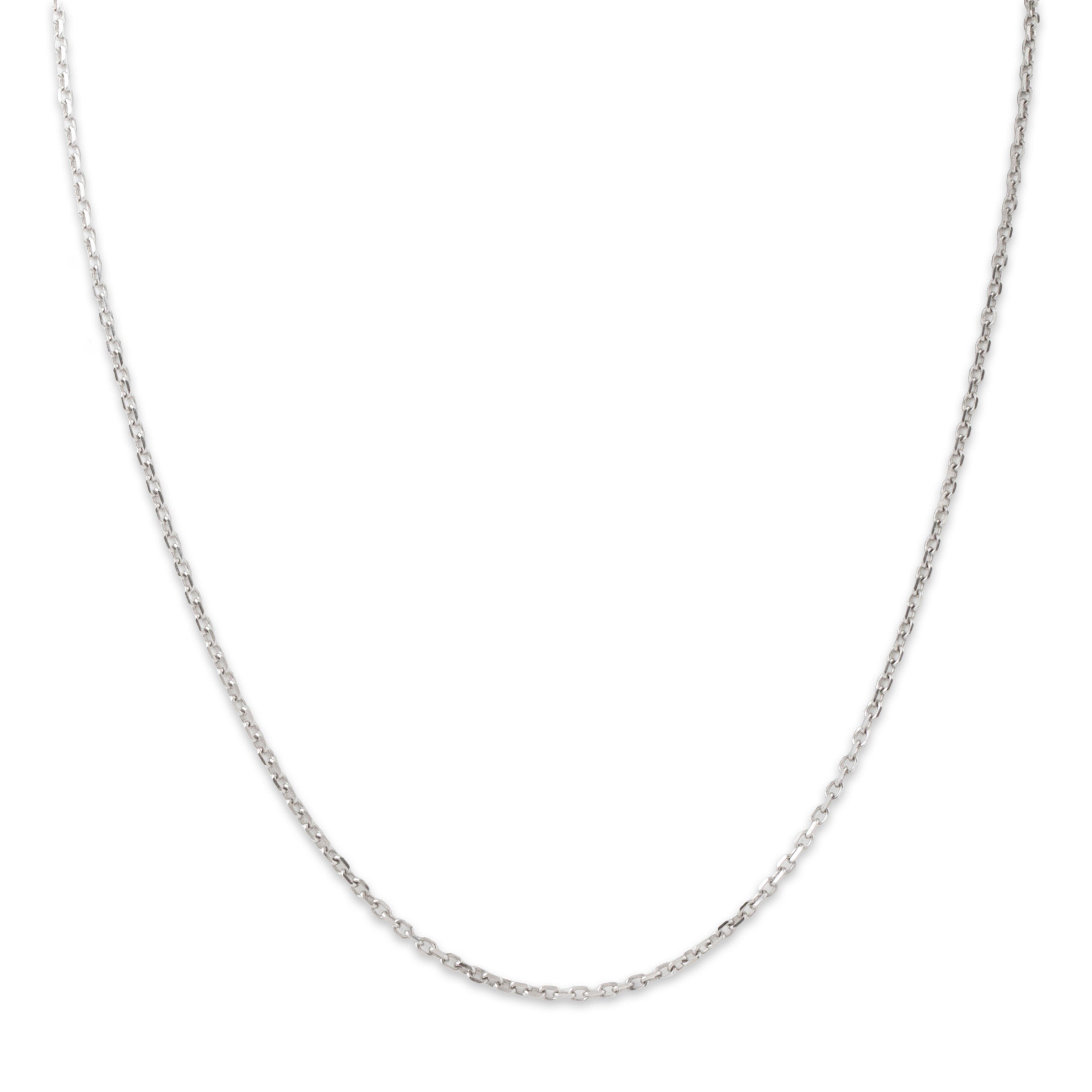 Vintage 14k White Gold Cable Chain Necklace 16、mySite、hinf8tx79