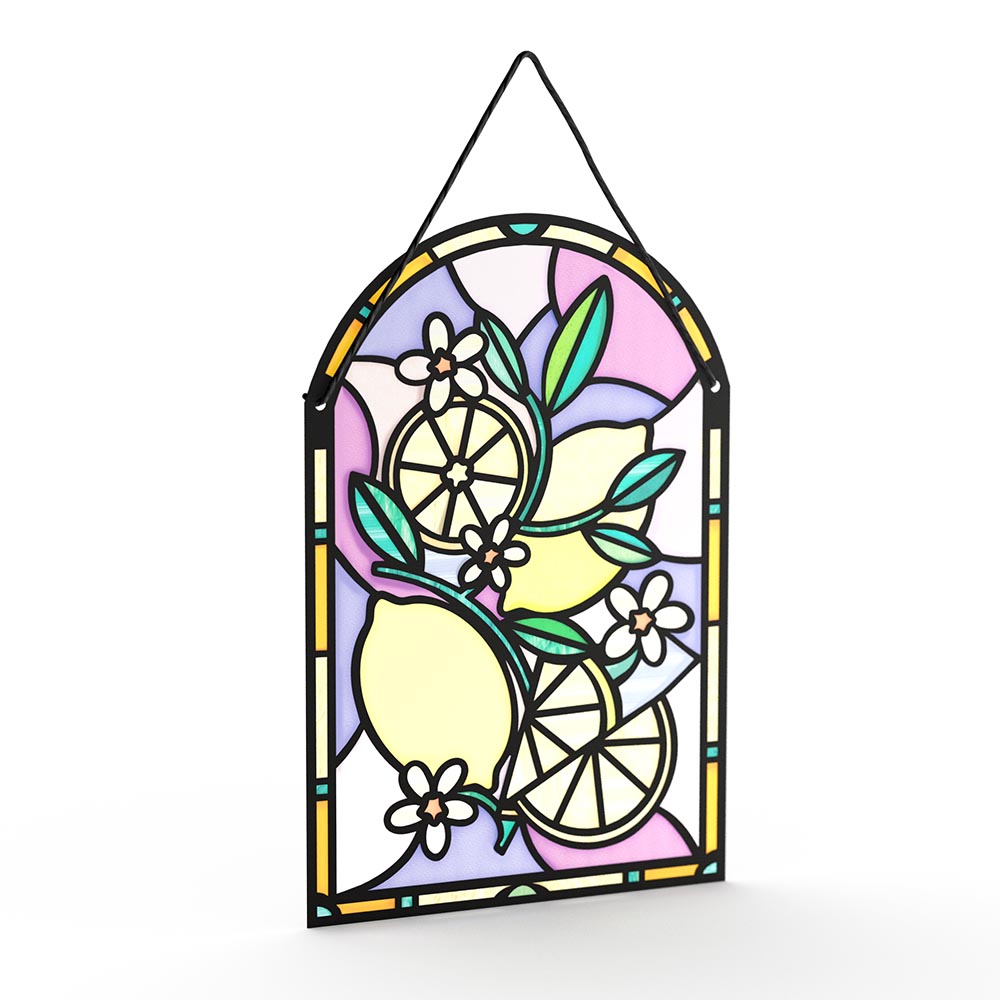 Zest Birthday Lemons Suncatcher Card、mySite、solidvoid