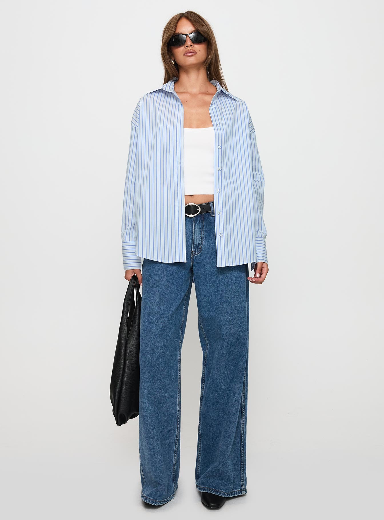 Mallin Shirt Blue / White Stripe、mySite、solidvoid