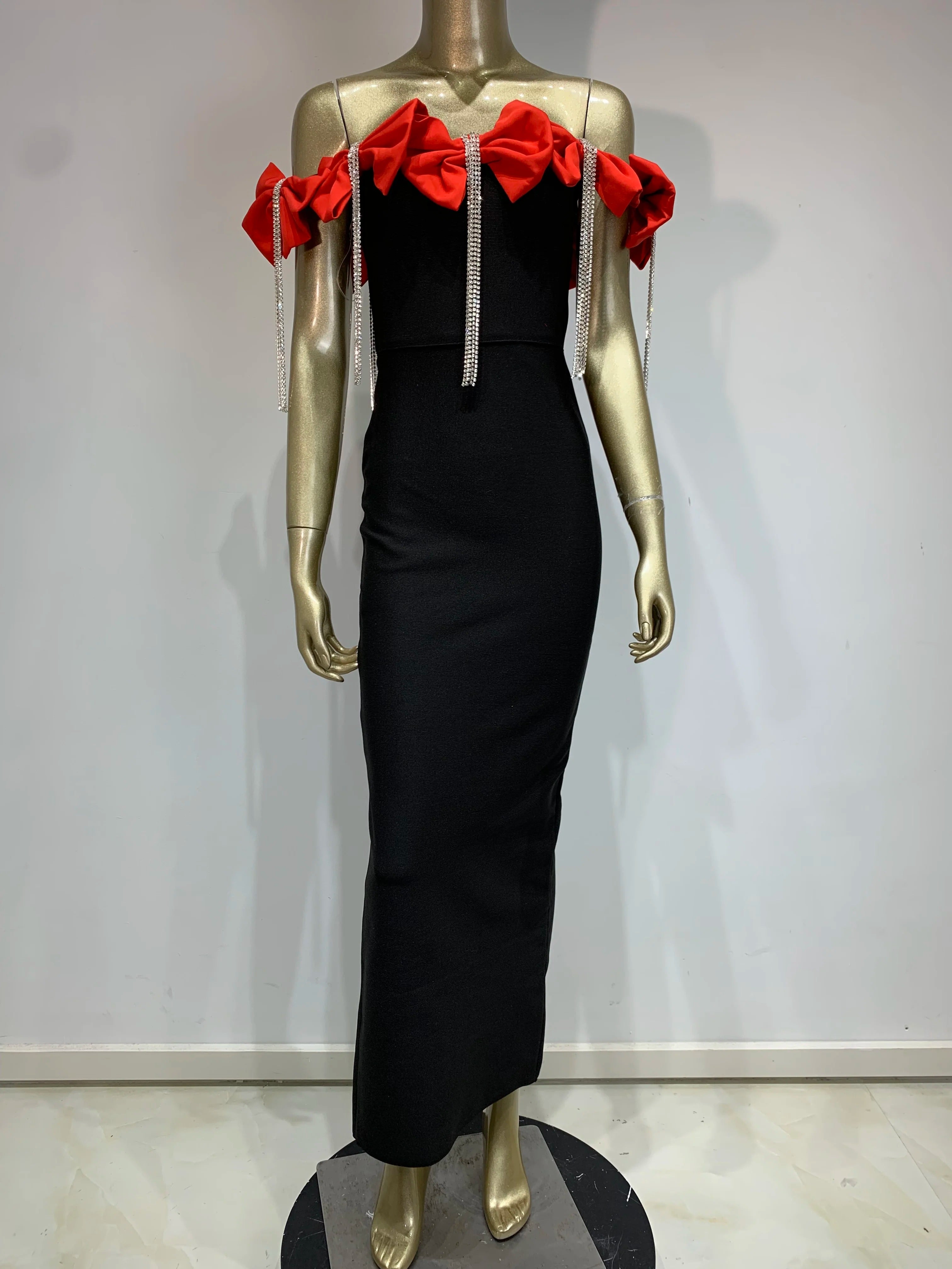  Frances Bow Dress (Red/Black)、mySite、merchandisen