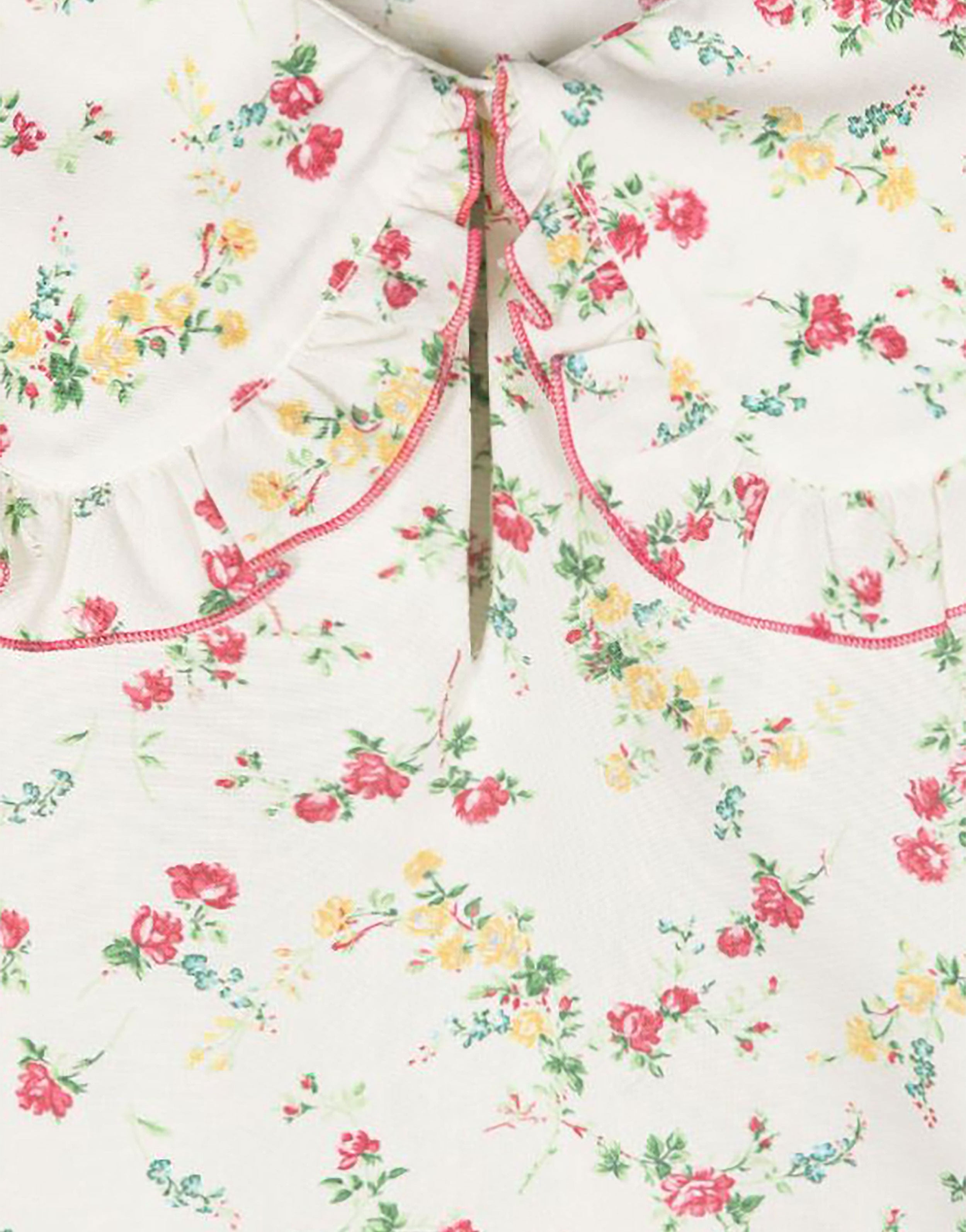 Kids camicia corta con fiori all over、mySite、aoinhome