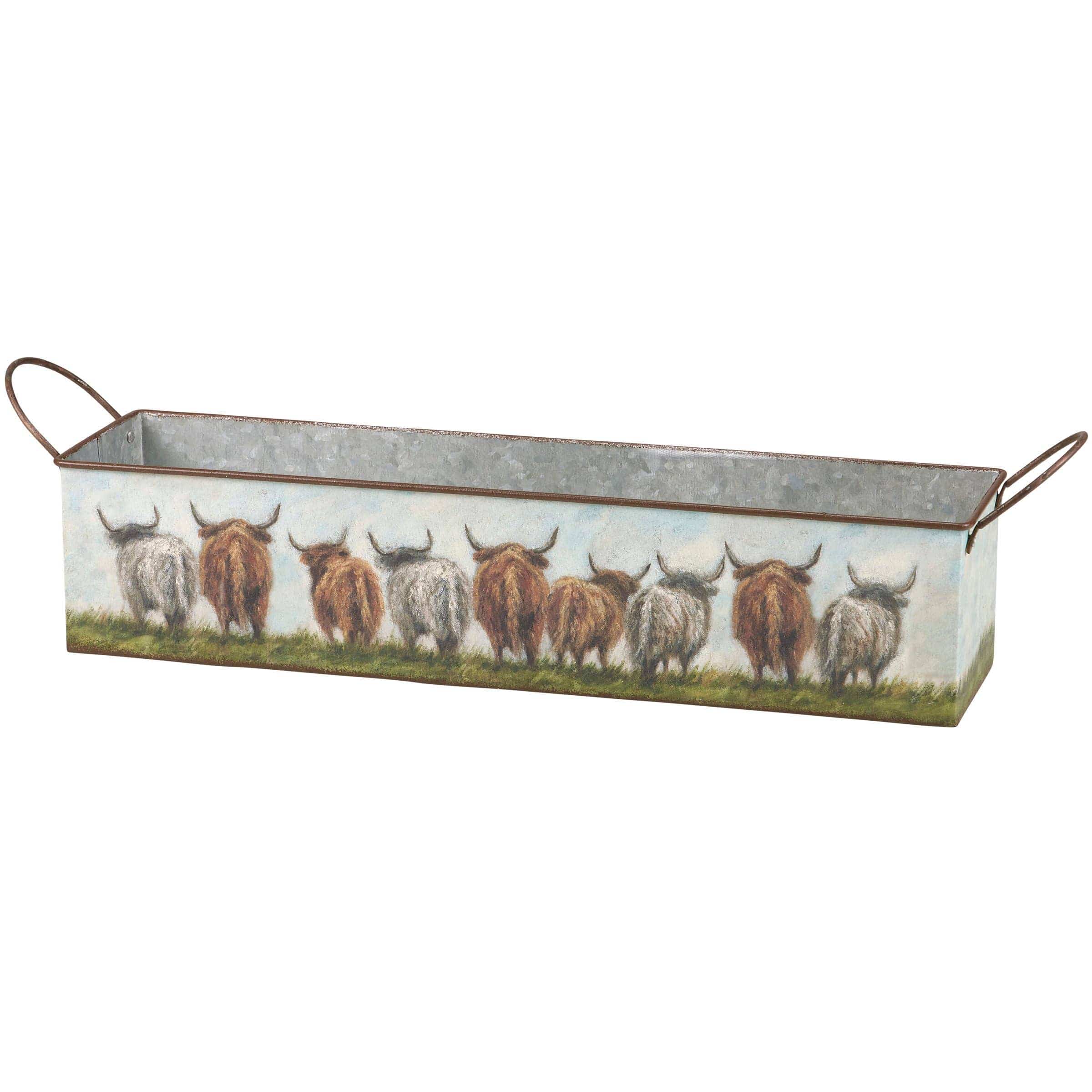 Highland Cows Metal Nesting Bin Set-Primitives by Kathy、mySite、g9winljtr