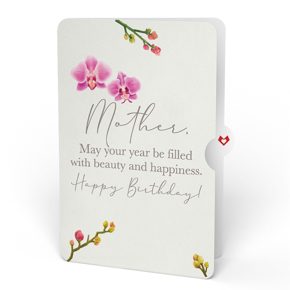 Orchid Birthday Bouquet and Sentiment Set for Mother、mySite、solidvoid