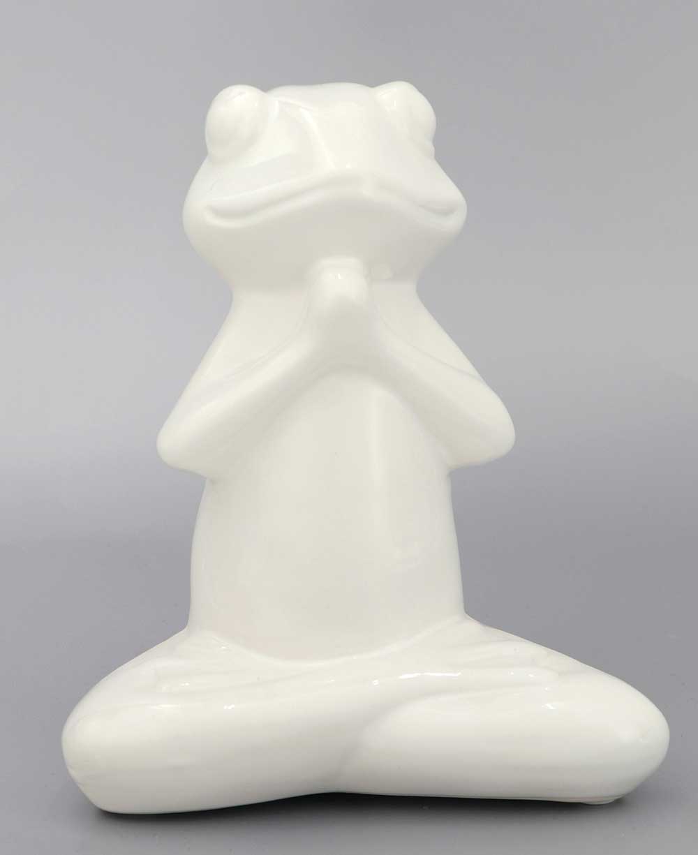 Set of 3 Yoga Frog Ceramic Figurines、mySite、topwebapps