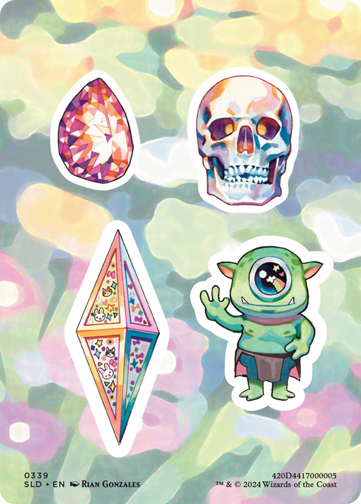Sticker Sheet (0339) Secret Lair Drop Series、mySite、waistdrama