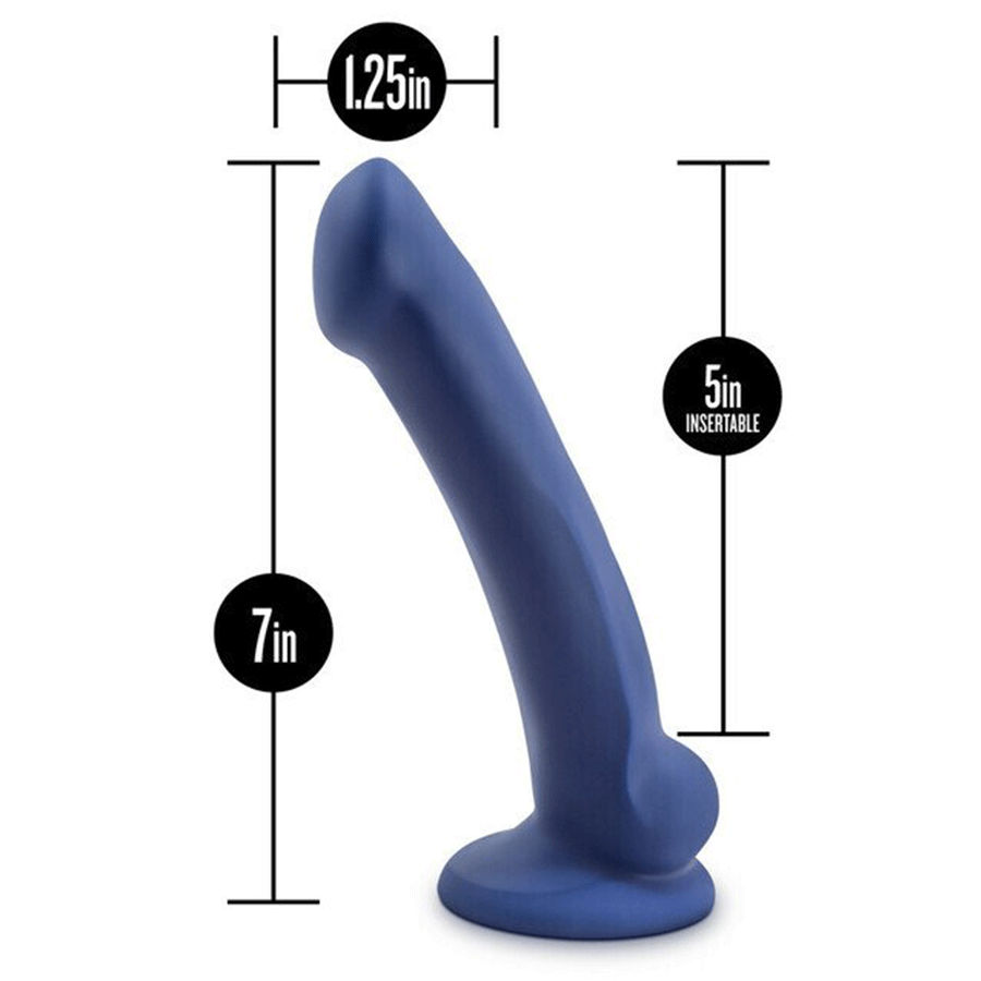 Avant D10 Suko 6.5 Inch Blue Silicone Dildo with Suction Cup by Blush Novelties、mySite、bottomscart
