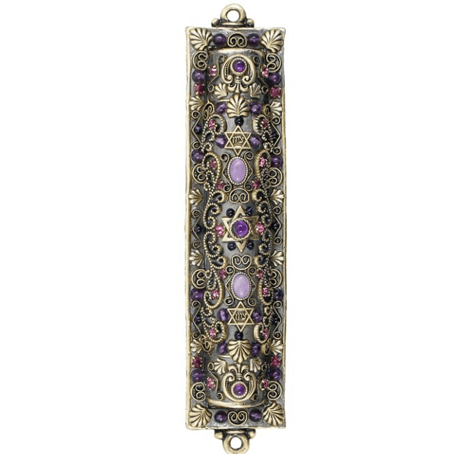 Purple Crystal Mezuzah by Michal Golan、mySite、topwebapps