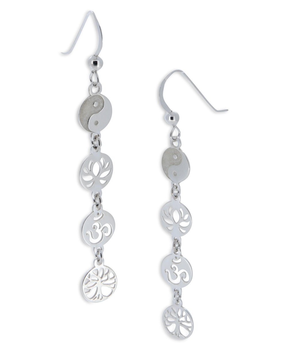 Meaningful Symbols Link Earrings, Sterling Silver、mySite、topwebapps